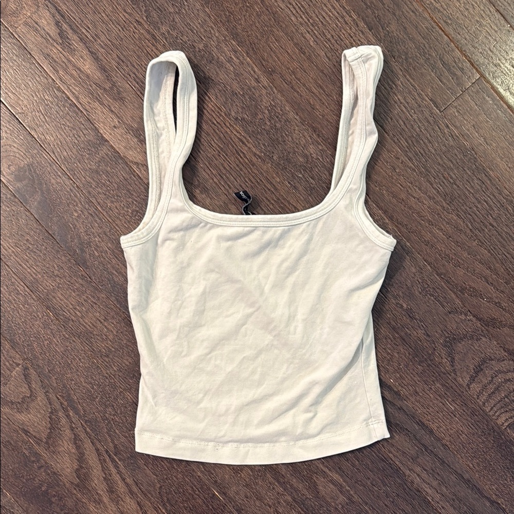 Entire Studios Cream Women's Tank Top